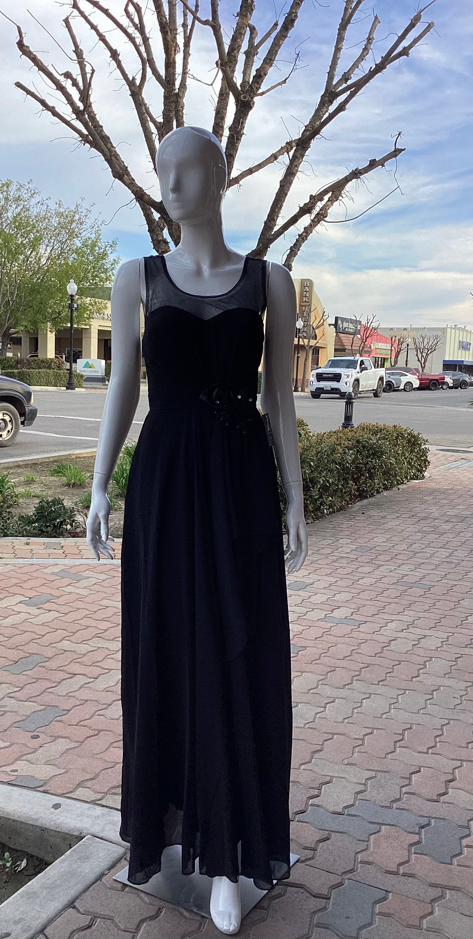 1944 DRESS FORMAL LONG BLACK Letty's Fashion 1944 DRESS FORMAL LONG BLACK Letty's Fashion