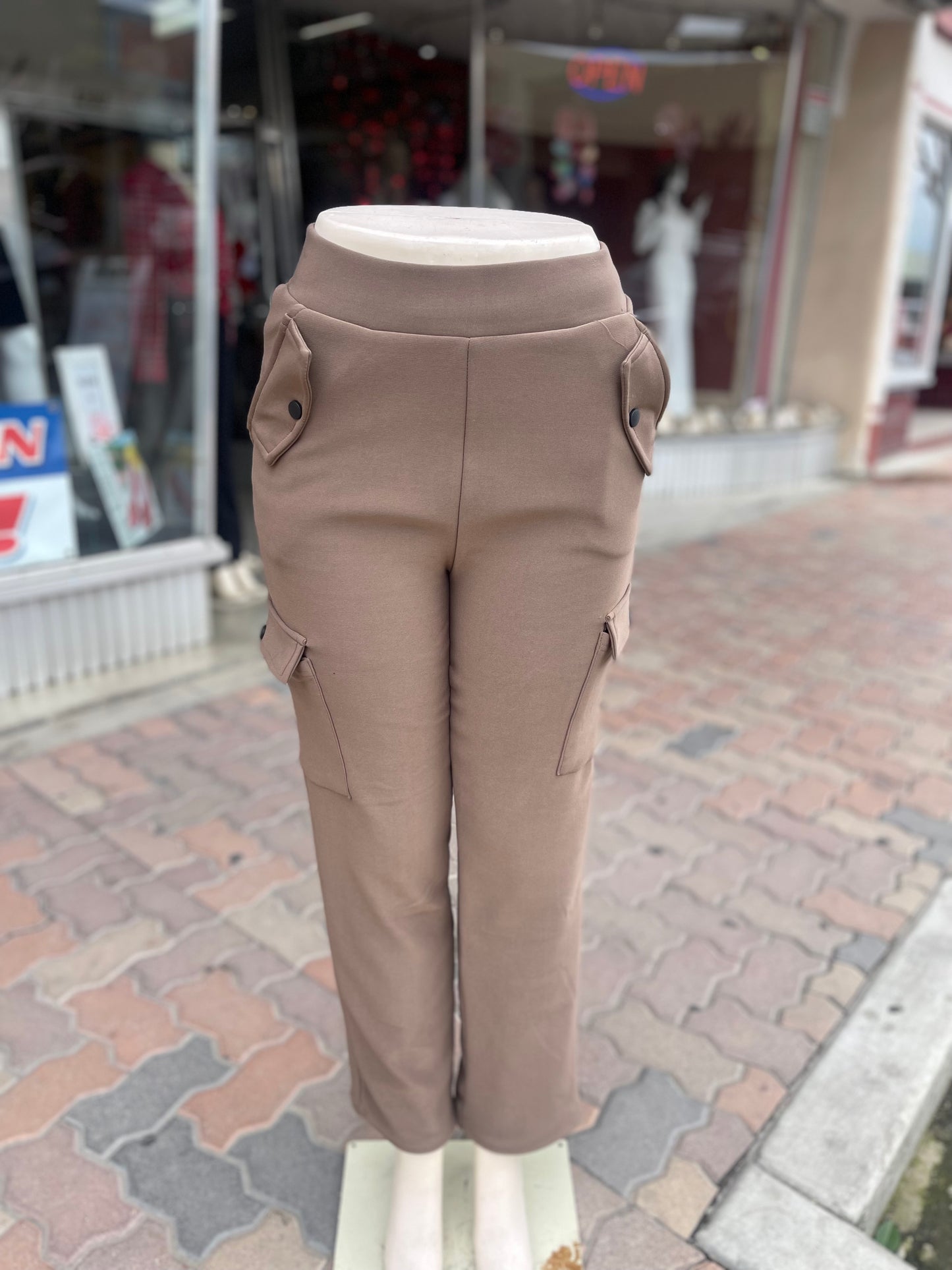 #WARM CARGO JEANS BROWN