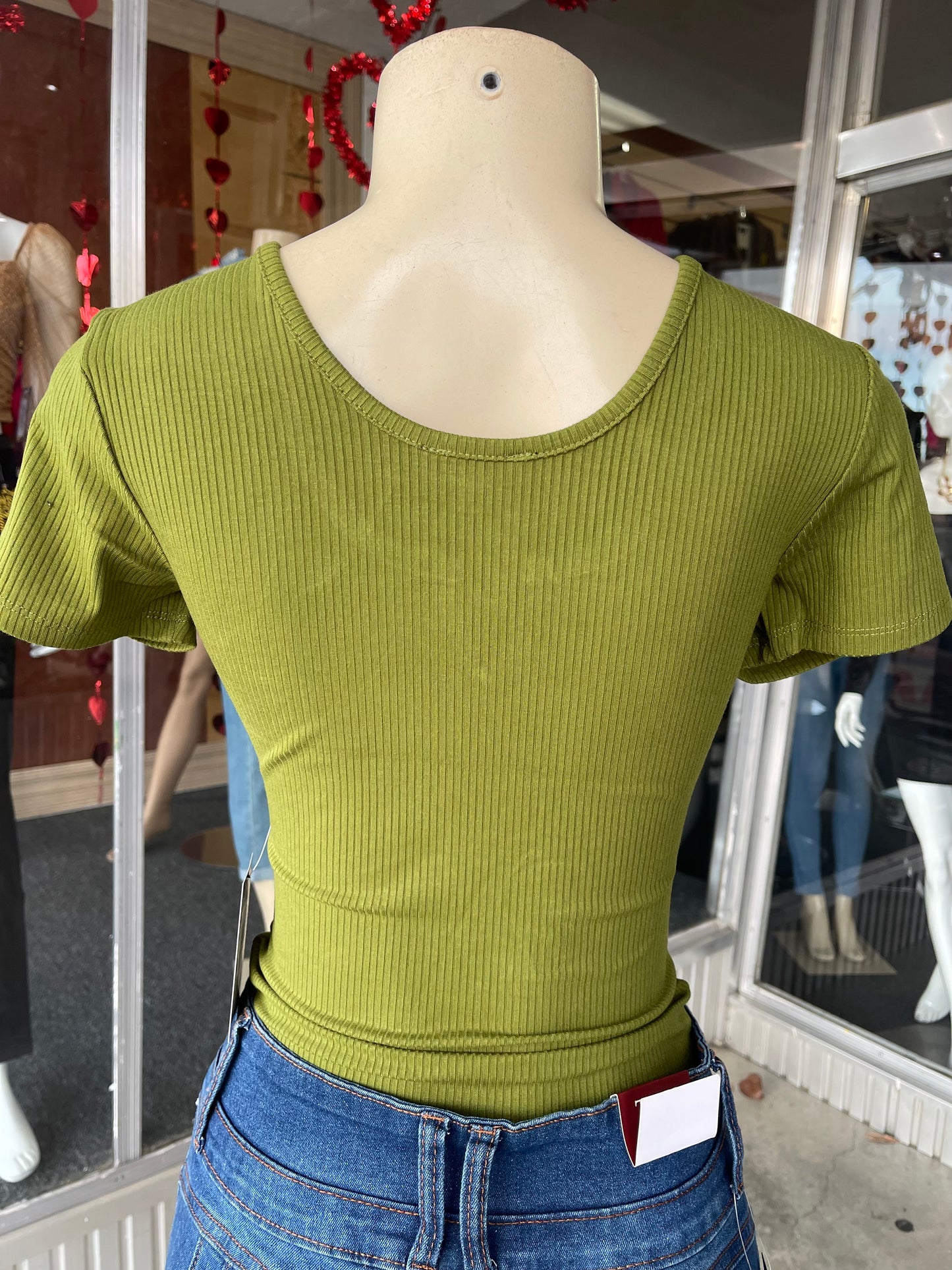 #5A1634 Green Bodysuit Blouse