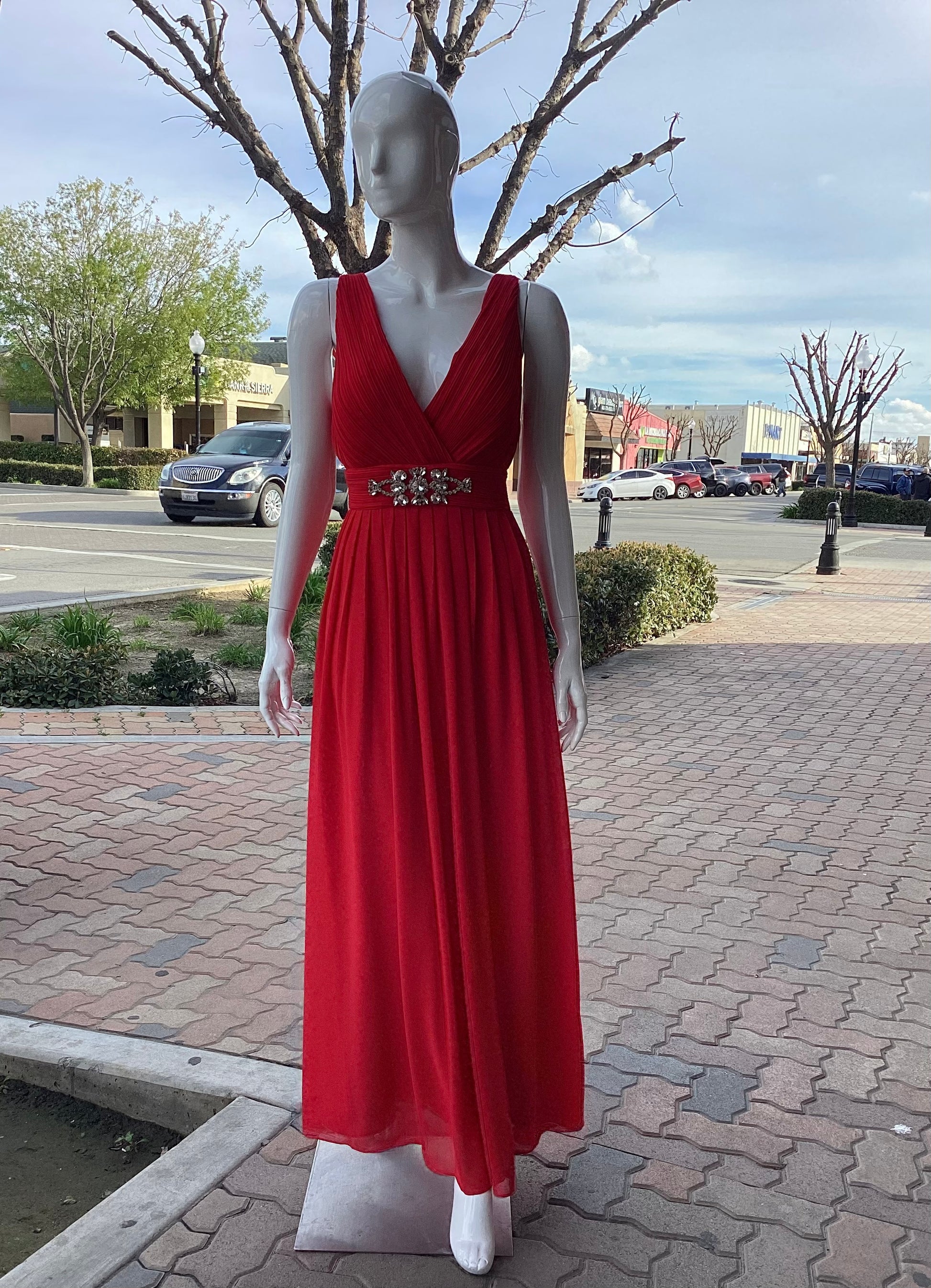 1203DRESS FORMAL LONG RED Letty's Fashion 1203DRESS FORMAL LONG RED Letty's Fashion