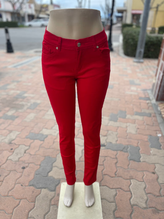 #871#@2 Red Stretchy Jeans