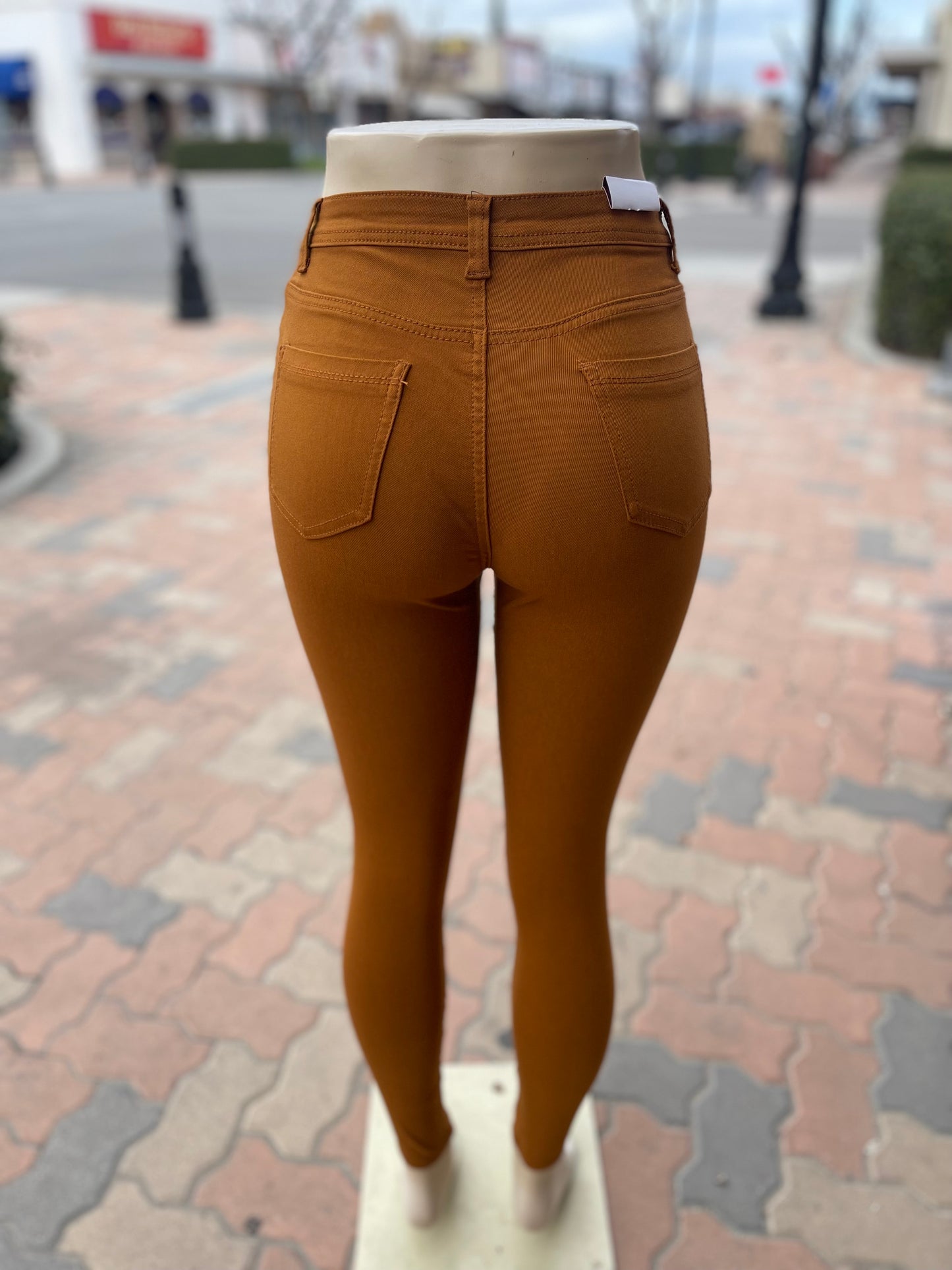 #TD022 Camel Stretchy Jeans